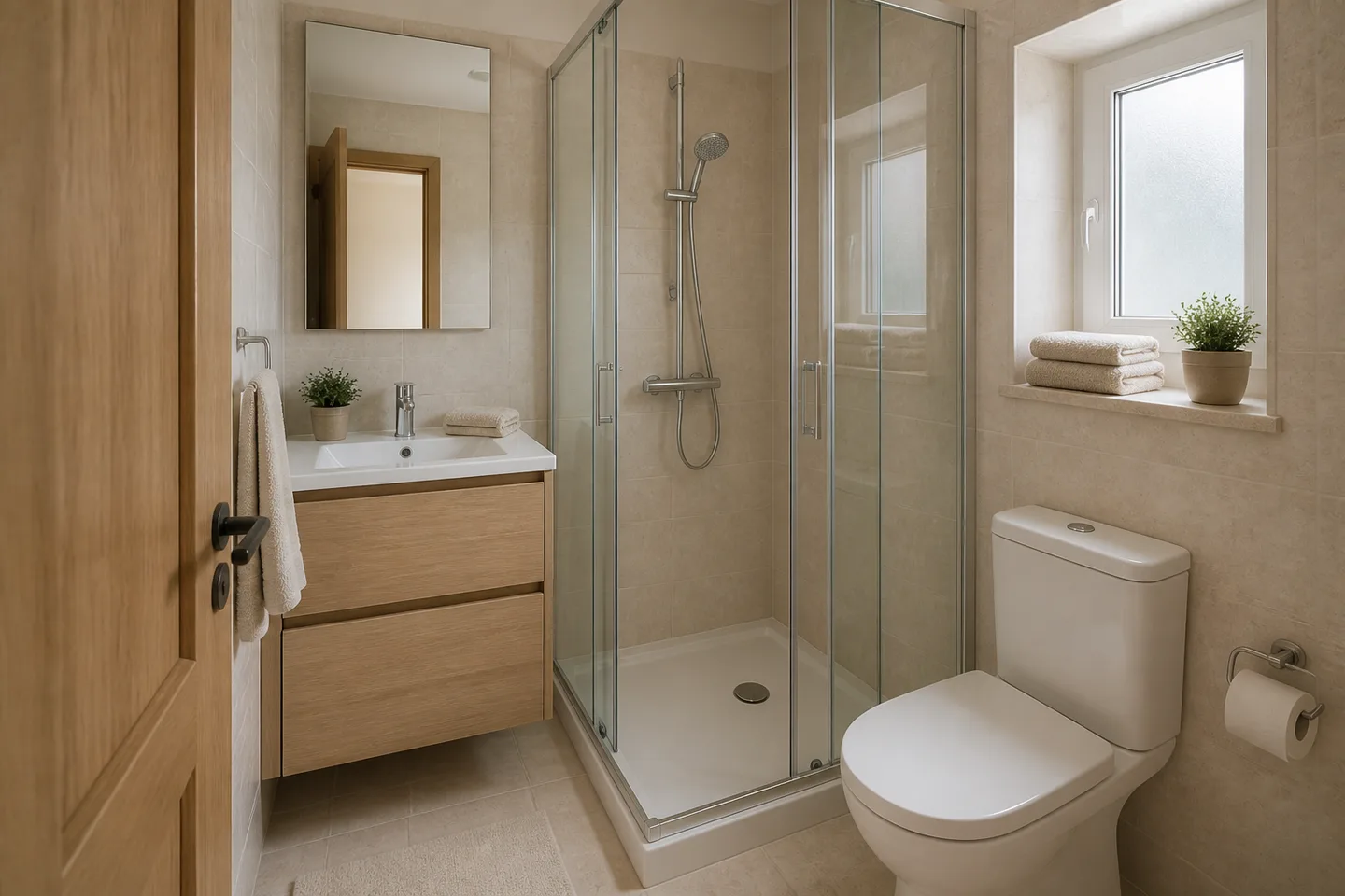 Kupaonica izmišljenog apartmana Maslina